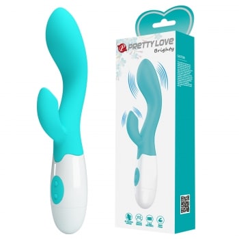 Vibrador Rabbit Pretty Love Brigity con Estimulador Dual 20 cm