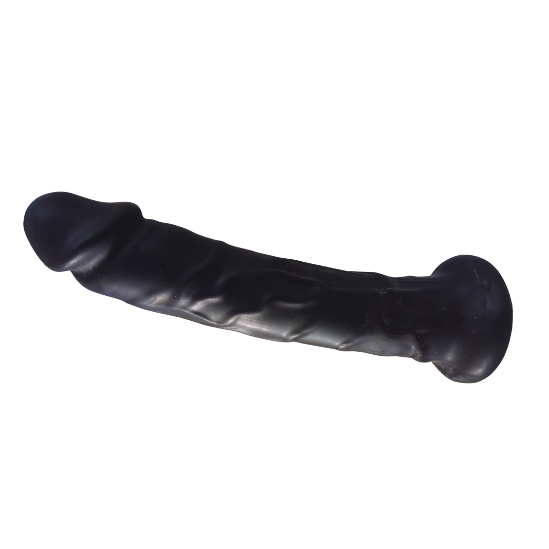 Hot Kisscherry con ventosa negro | 23 cm, insertable 21 cm, ancho 6 cm