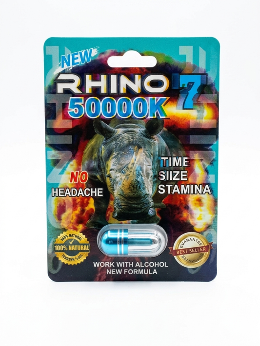 Rhino 7 50000K - Suplemento de Resistencia y Vitalidad