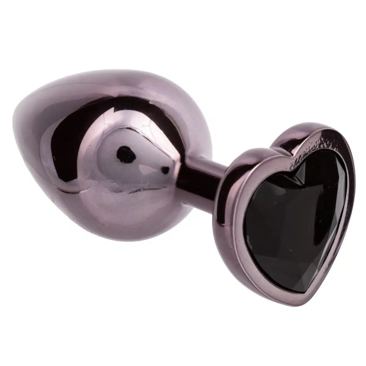 Jewel Plug Black Diamond Heart - Grande