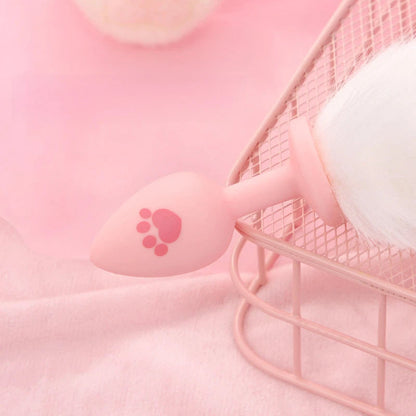 Plug con Cola de Felino en Silicona Premium