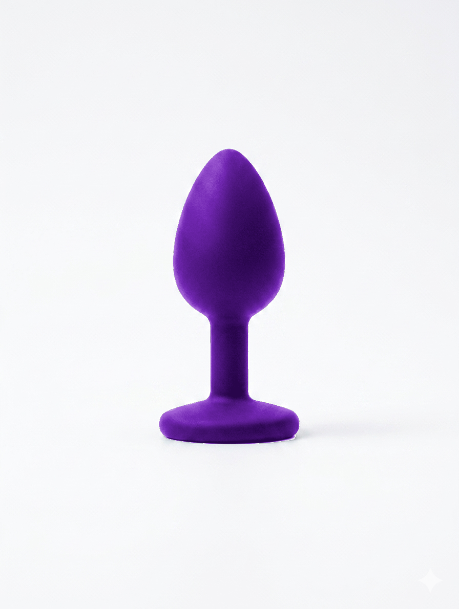 Plug Anal de Silicona Negro Talla S