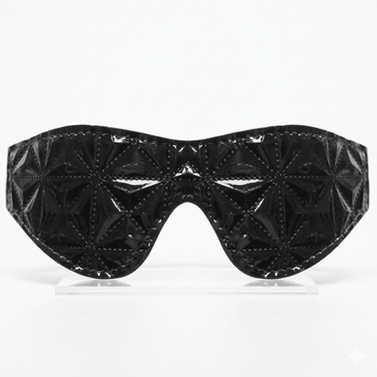 Antifaz Ciego Unisex con Textura Geométrica - Negro