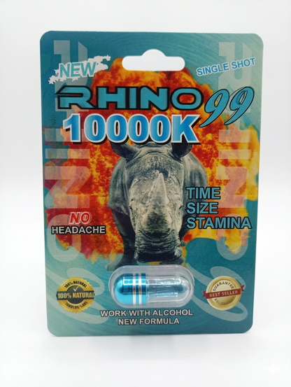 Rhino 99 10000K - Cápsula de Rendimiento Masculino