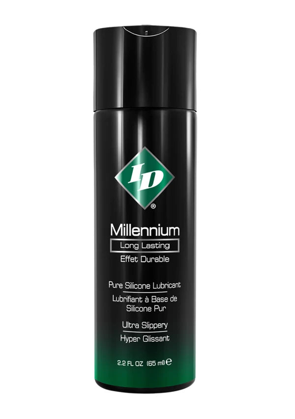 Lubricante a Base de Silicona ID Millennium – Ultra Duradero Resistente al Agua Apto para Masajes