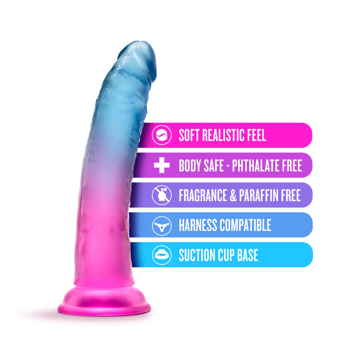 B Yours by Blush® – Dildo Realista Beautiful Sky 19 cm con Ventosa