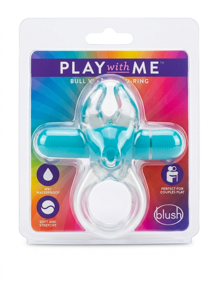 Play with Me Bull Vibrating C-Ring - Blush